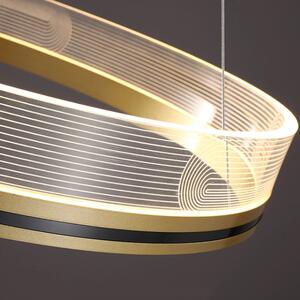 Toolight - Závesná stropná lampa Ring - zlatá - APP1189-CP