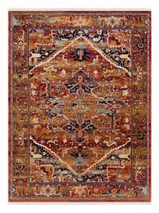 Vlnený kusový koberec Keshan terakota 80x145cm