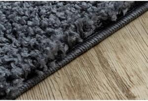 Kusový koberec Shaggy Cross šedý 160x220cm