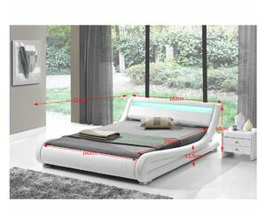 Manželská posteľ 160 cm Fanil (s roštom a LED). Vlastná spoľahlivá doprava až k Vám domov. 808750