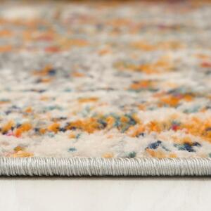 Kusový koberec Atlanta sivo oranžový 200x200cm