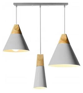 Toolight - Závesná stropná lampa Scandi - šedá - APP065-3CP