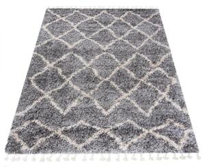 Kusový koberec shaggy Axaya sivý 80x150cm