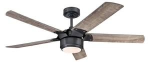 Stropný ventilátor Morris s LED osvetlením, drevený, tichý – Westinghouse Westinghouse, Morris, stmievateľné, Drevo, Obývacia izba, Drevo