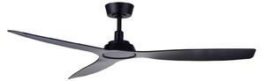 Stropný ventilátor Moto, čierny, Ø 132 cm, tichý – Beacon Beacon Lighting, Moto, Čierna, Obývacia izba, Plast, Moderný