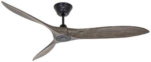 Stropný ventilátor Eco Airscrew 152 cm, čierny, drevo – CasaFan CasaFan, Eco Airscrew, Drevo, Obývacia izba, Drevo, Moderný
