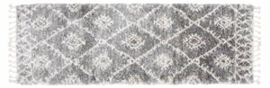 Kusový koberec shaggy Azteco sivý atyp 80x250cm