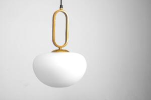 Toolight - Závesná stropná lampa Sphera - zlatá/biela - APP1074-1CP