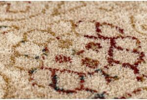 Vlnený kusový koberec Pamuka krémovo vínový 300x400cm