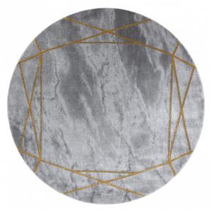 Kusový koberec Teo šedý kruh 120cm