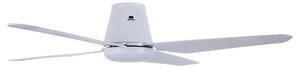 Stropný ventilátor Aria CTC LED, biely, 122 cm, tichý – Beacon Beacon Lighting, Aria CTC, stmievateľné, Biela, Obývacia izba, Plast, Moderný