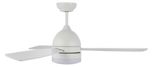 Vector LED stropný ventilátor DC, tichý, 122 cm, CCT – Beacon Beacon Lighting, Vector, Biela, Obývacia izba, Drevo, Moderný
