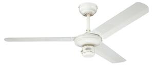 Priemyselný stropný ventilátor, biely, tichý, Ø 122 cm – Westinghouse Westinghouse, Industrial, Biela, Obývacia izba, Kov, Moderný