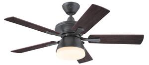 7316240 Stropný ventilátor so svetlom, orechová farba, tichý – Westinghouse Westinghouse, 7316240, Drevo, Obývacia izba, Plast, Moderný