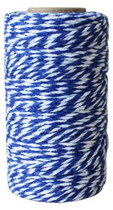 Bavlnený špagátik 50 m – Blue / White