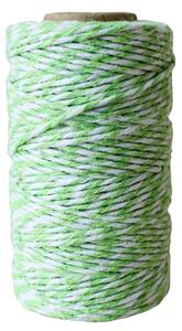 Bavlnený špagátik 50 m – Green / White