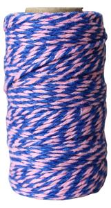 Bavlnený špagátik 50 m – Blue / Pink