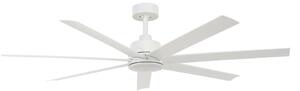 Stropný ventilátor Atlanta s osvetlením, biely, 142 cm, tichý – Beacon Beacon Lighting, Atlanta, stmievateľné, Biela, Obývacia izba, Plast, Moderný