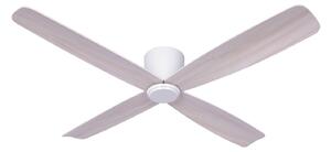 Stropný ventilátor Fraser, biely/dubový, DC, tichý, Ø 132 cm – Beacon Beacon Lighting, Fraser, Drevo, Obývacia izba, Drevo, Moderný
