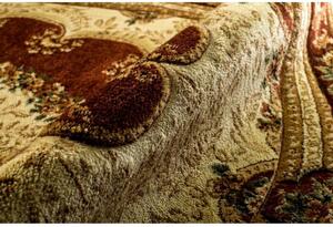 Kusový koberec klasický vzor hnedý ovál 200x300cm