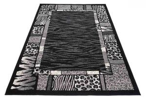 Kusový koberec PP Petro čierny 60x100cm