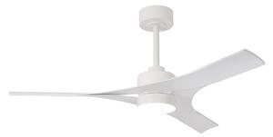 Thajský stropný ventilátor s LED osvetlením, biely, s tichým jednosmerným Mantra Iluminación, Thai, stmievateľné, Biela, Obývacia izba, Plast, Moderný