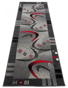 Kusový koberec PP Bumerang šedý atyp 70x200cm