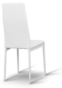 Jedálenská stolička Collort nova (biela ekokoža). Vlastná spoľahlivá doprava až k Vám domov. 772777