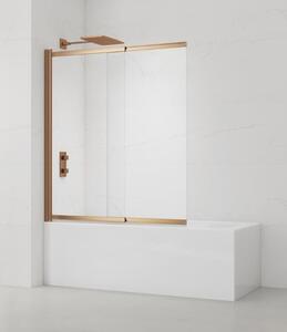 Vaňová zástena SAT Vision 140x120 cm brúsený rose gold SATVZVI120RG