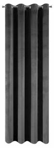 Elegantný čierný záves 140 x 250 cm Dĺžka: 250 cm