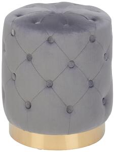 TABURETKA, drevo, kov, textil, 37,5/40/37,5 cm Xora - Kreslá, Online Only