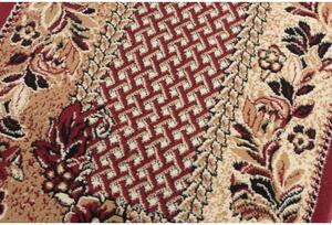 Kusový koberec PP Květiny červený atyp 70x250cm