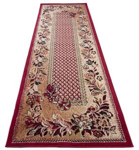 Kusový koberec PP Květiny červený atyp 100x150cm