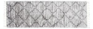 Kusový koberec shaggy Atika sivý atyp 60x200cm