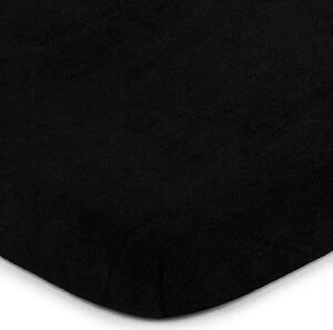 Posteľná plachta jersey čierna TiaHome 90x200cm
