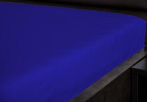 Posteľná plachta jersey tmavo modrá TiaHome 90x200cm