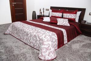 Luxusný prehoz na posteľ bordovej farby Šírka: 170 cm | Dĺžka: 210 cm