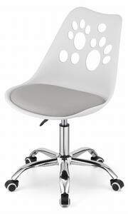 Bielo-sivá kancelárska stolička PRINT