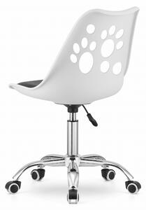 PreHouse Otočná stolička PRINT - čierno-biela