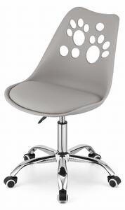 PreHouse Otočná stolička PRINT - šedá