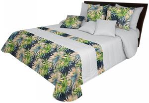 Prešíváný dekoračný prehoz na posteľ s exotickým motívom Šírka: 220 cm | Dĺžka: 240 cm