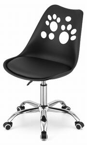 PreHouse Otočná stolička PRINT - čierna