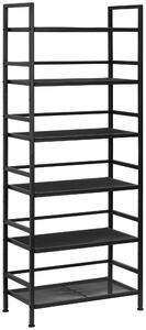REGÁL NA TOPÁNKY, čierna, 59/144/30 cm PBJ - Online Only drobný nábytok, Online Only