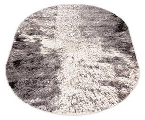 Kusový koberec Ruben sivý ovál 140x190cm
