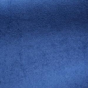 Jednofarebné zamatové závesy modrej farby 300 cm