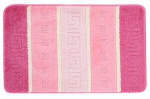 Kúpeľňový koberček MULTI A5016 grécky - ružový