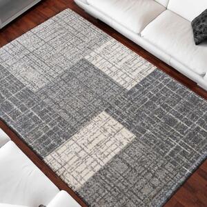 Moderný sivý koberec s jemným vzorovaním Šírka: 80 cm | Dĺžka: 150 cm