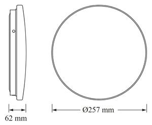 Osram - LED kúpeľňové stropné svietidlo CEILING ROUND LED/12W/230V pr. 26 cm IP44 biele