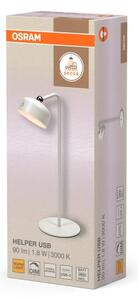 Osram - LED Stmievateľná nabíjacia stolová lampa 3v1 DECOR HELPER LED/1,8W/5V biela