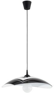 Závesný luster na lanku CZANI 1xE27/15W/230V čierny